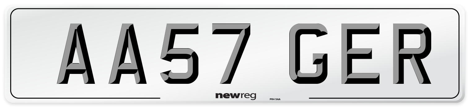 AA57 GER Number Plate from New Reg